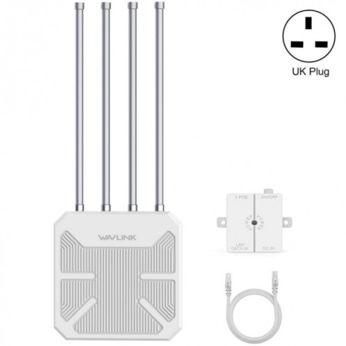WAVLINK WN573HX3 AX3000 Routeur double bande extérieur sans fil WiFi extérieur étanche, prise : prise britannique SW41021837-010